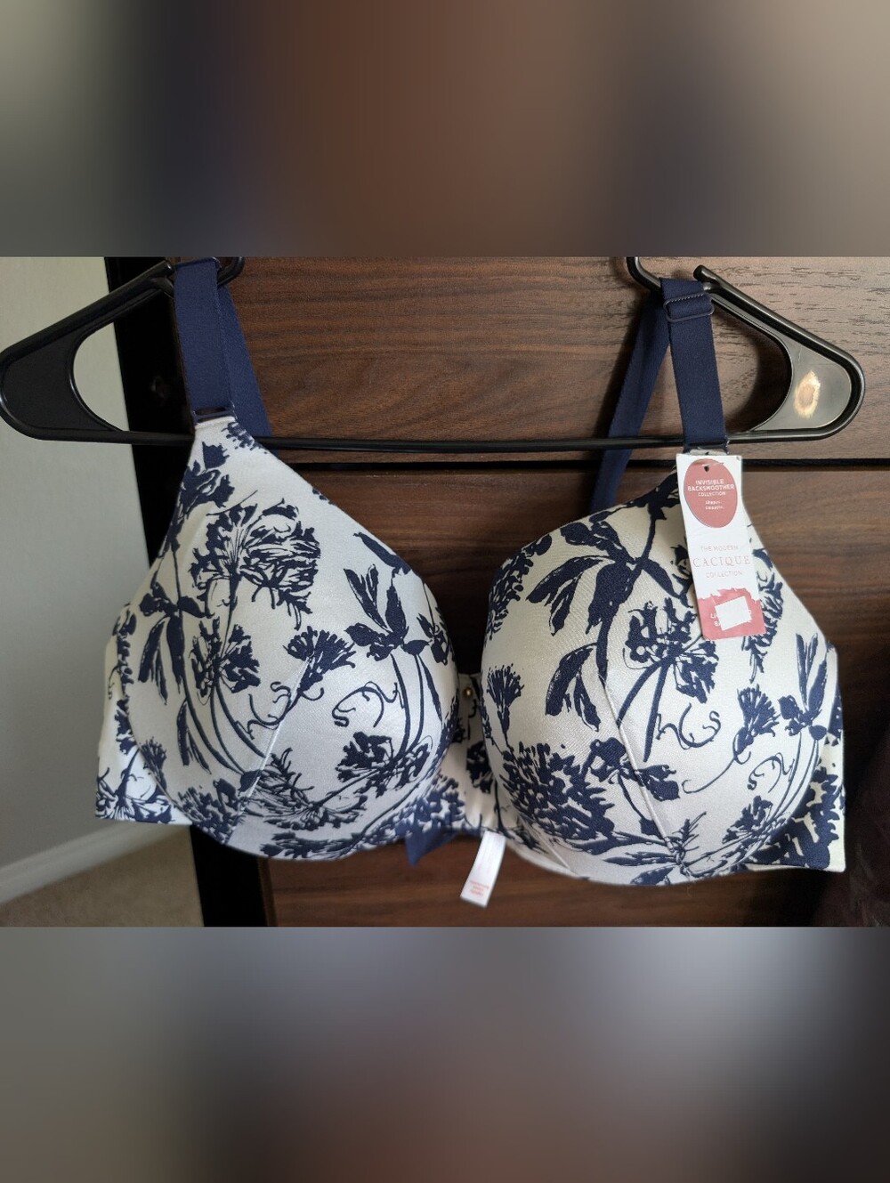Clinique Navy Floral Molded T-Shirt Bra